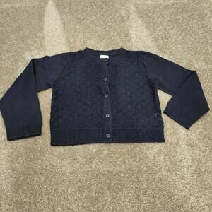 Gap Navy Popcorn Sweater Sz 4